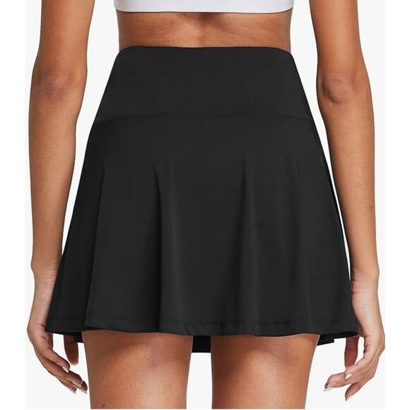 BALEAF Tennis Skirts High Waisted Tummy Control Pleated with Shorts Pockets - Picture 2 of 4